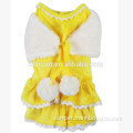 Pet Clothing Yellow Dog Princess Evening Dress
